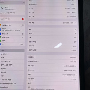 아이패드 프로 13인치 M4 2TB 셀룰러