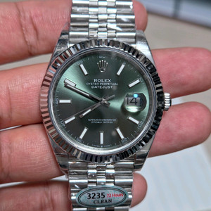 클린 롤렉스 데이저스트 민트그린 41mm