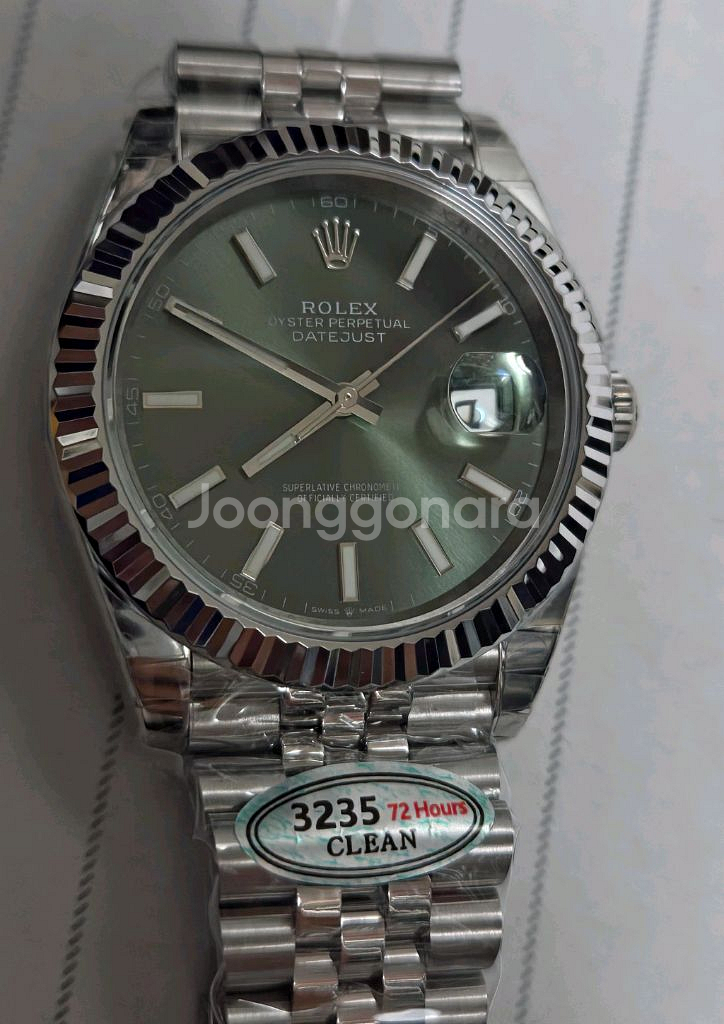 클린 롤렉스 데이저스트 민트그린 41mm--9