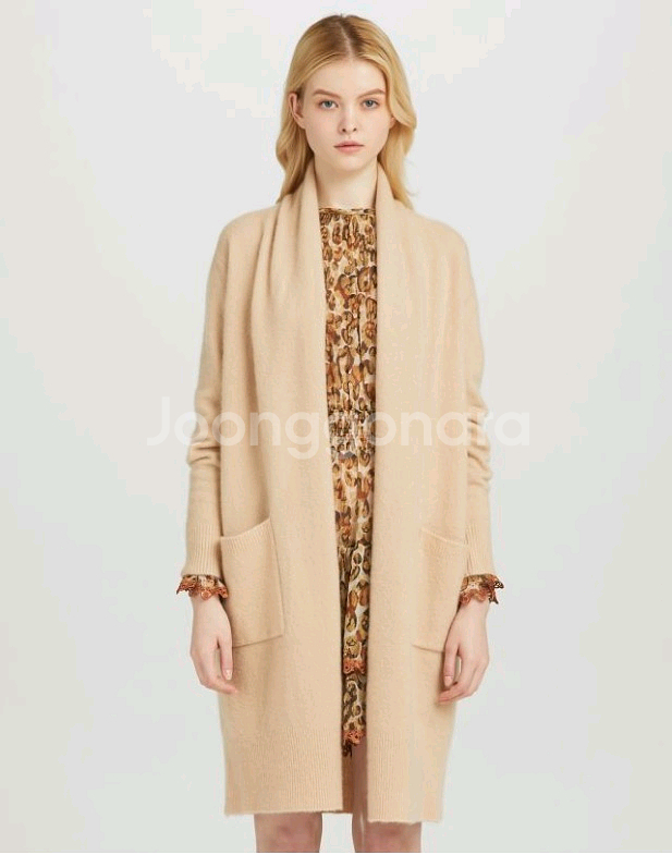 바네사브루노 아떼 캐시미어 100 오픈 롱 가디건 F--1