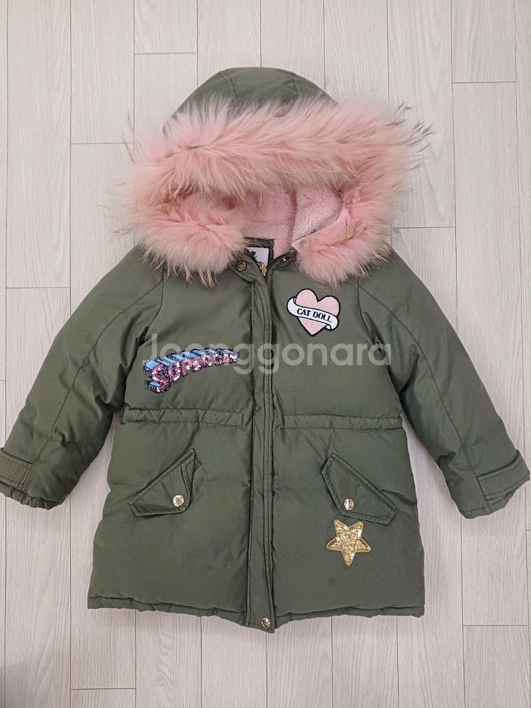 프랜치캣 오리털 패딩120--0