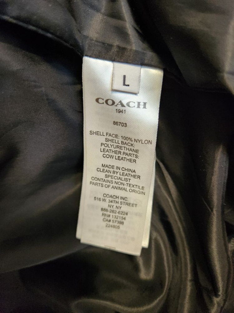 코치 검정집업자켓 바람막이재킷 이미지