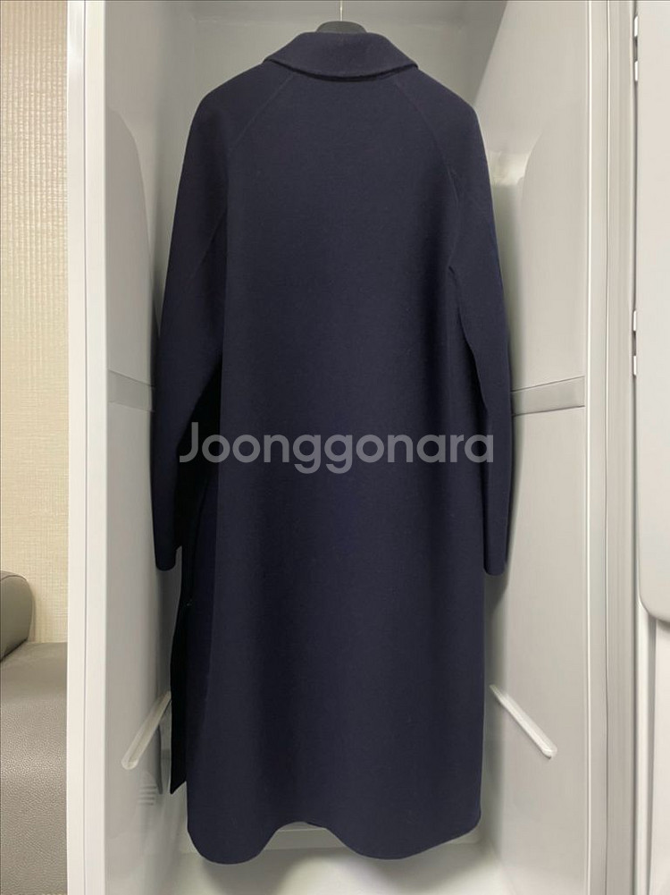 솔리드옴므 네이비 캐시미어 발마칸 핸드메이드 코트 46--1
