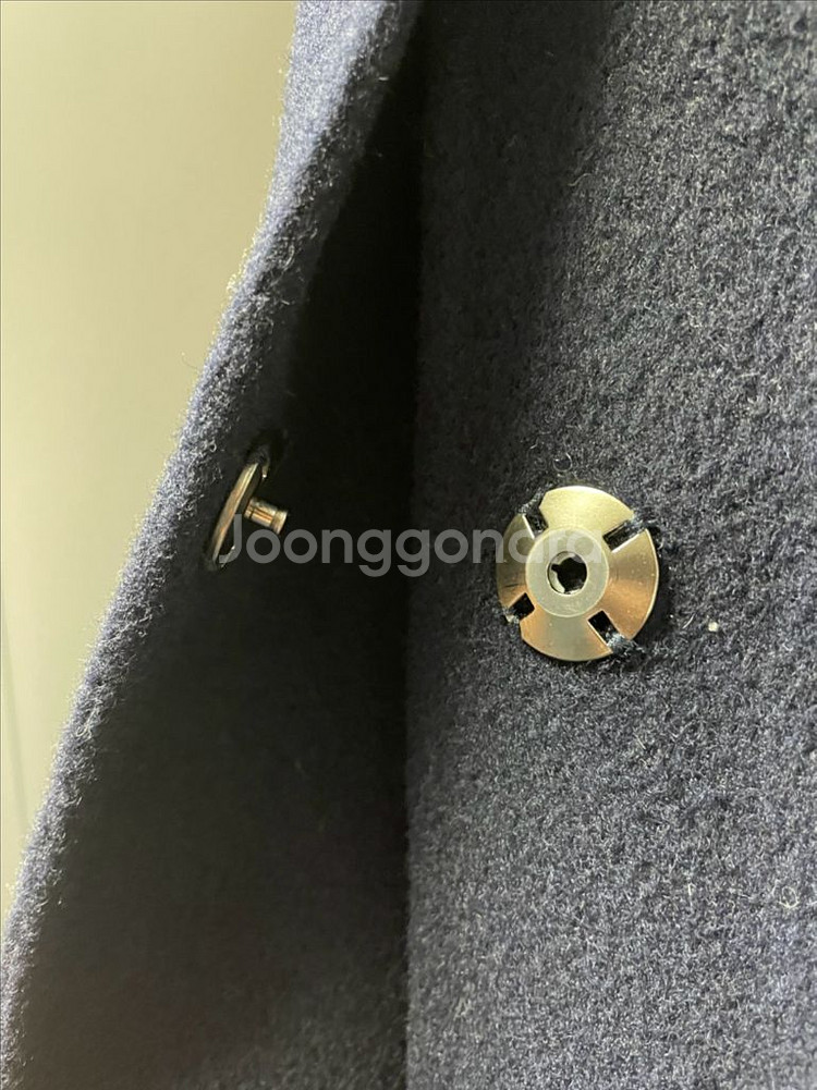 솔리드옴므 네이비 캐시미어 발마칸 핸드메이드 코트 46--3