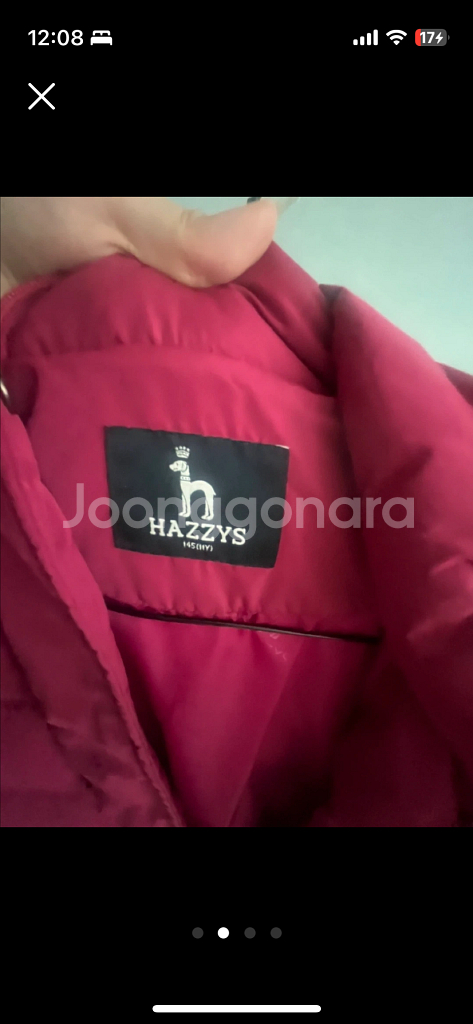 여아 헤지스 패딩점퍼 140--1