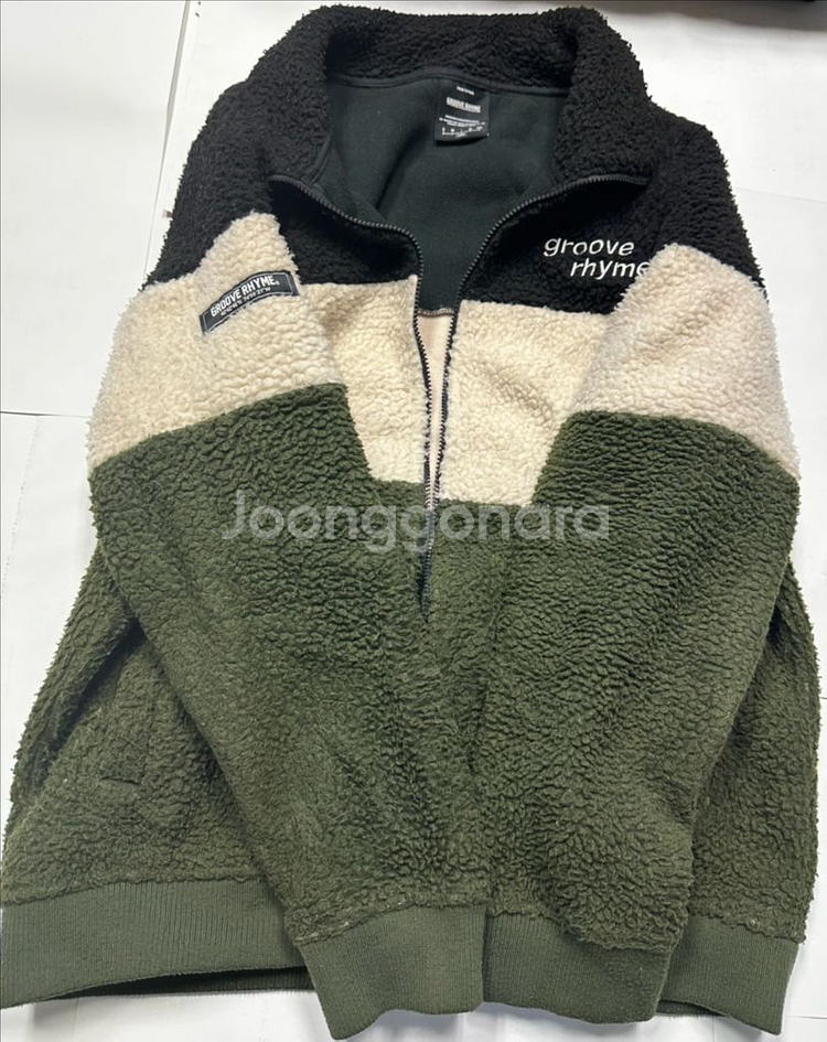 그루브라임 뽀글이 후리스 자켓 L--1