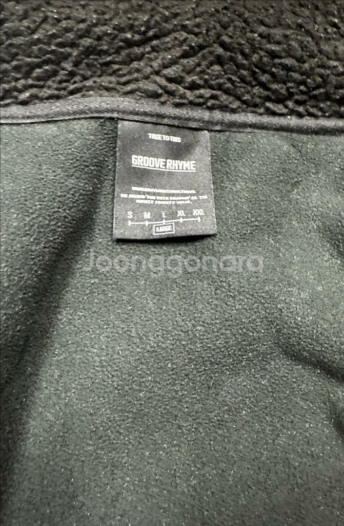 그루브라임 뽀글이 후리스 자켓 L--4