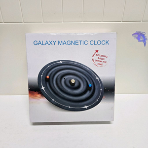 우주 마그네틱 시계 행성 태양계 특이한 블랙 갤럭시 벽