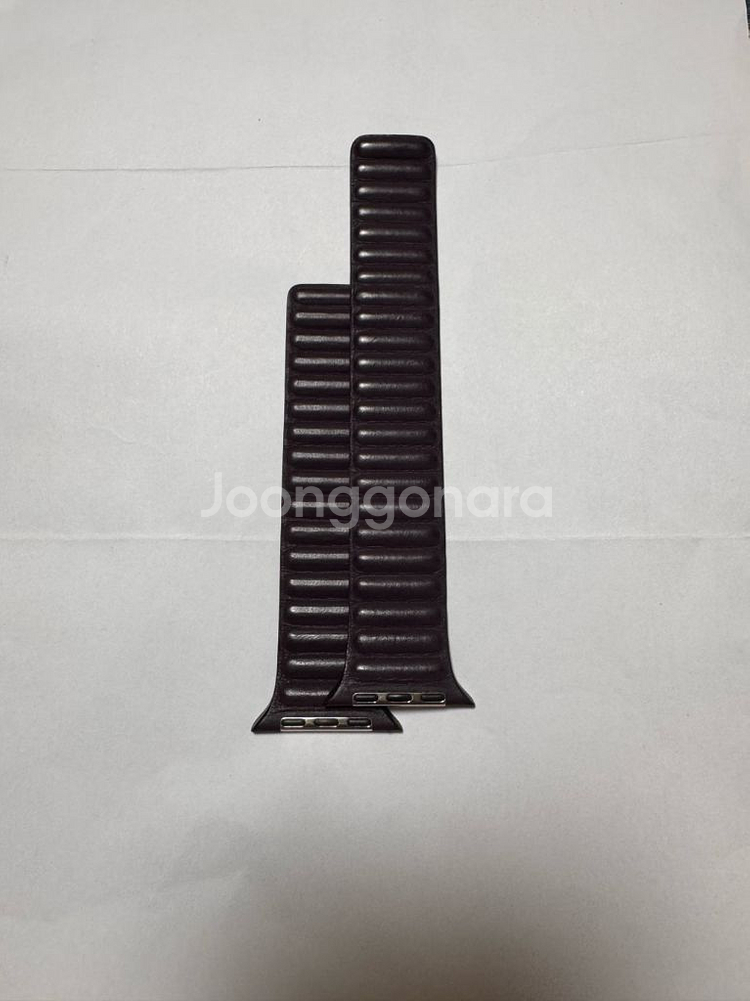 애플 정품 애플워치 스트랩 레더링크 45mm--0