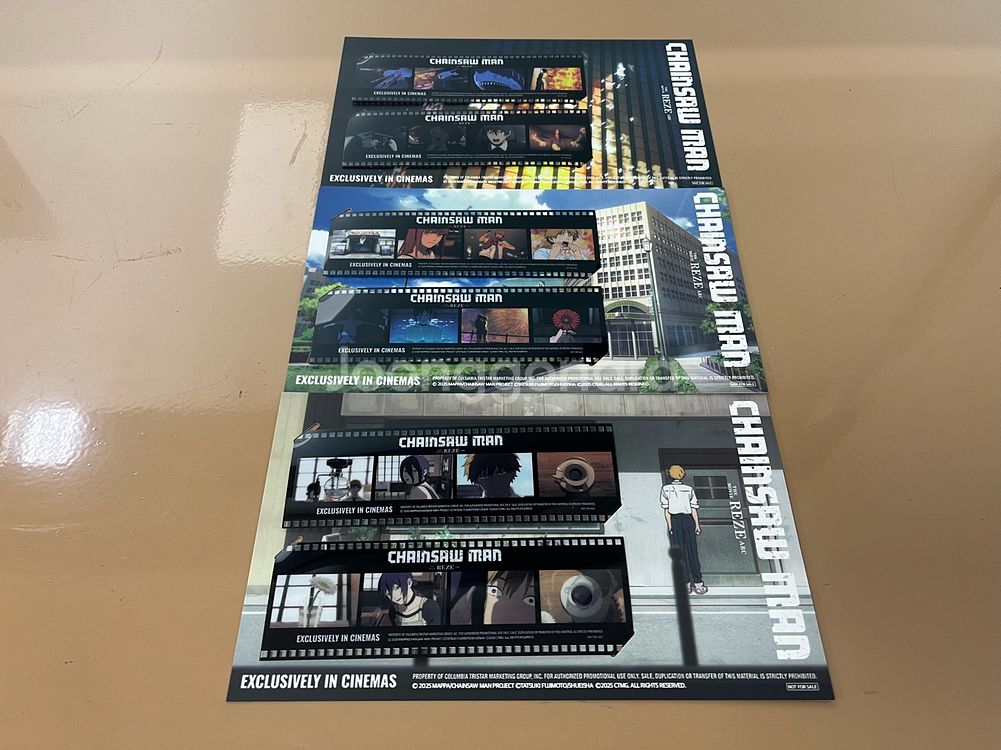 체인소맨 레제 6주차 특전 필름 3종 전종 세트 새상품--0