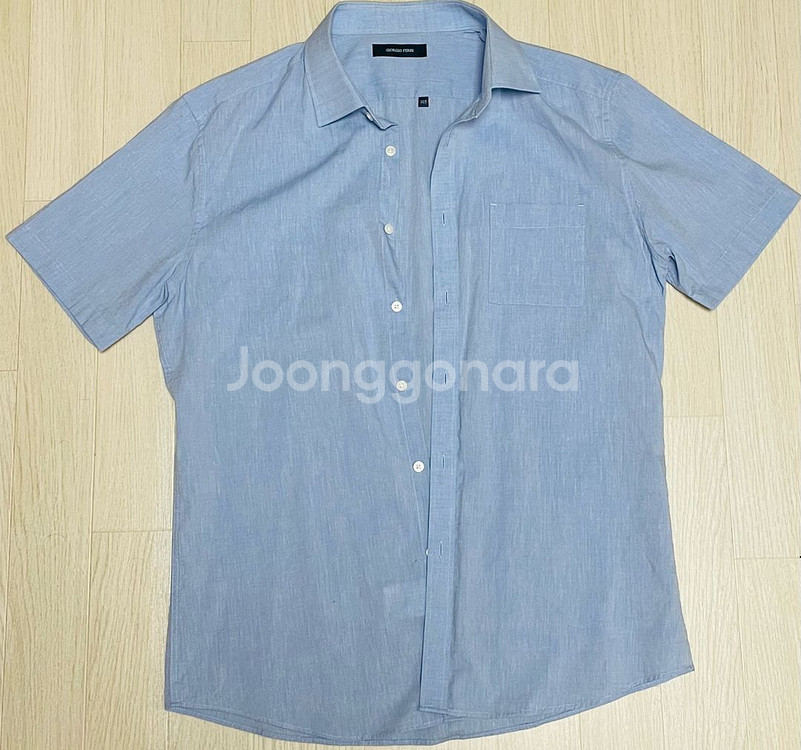 GIORGIO 하늘색 반팔 셔츠 105 XL--0