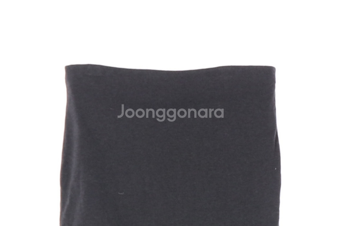 [M]자라 그레이 H라인 코튼 스커트 치마--1