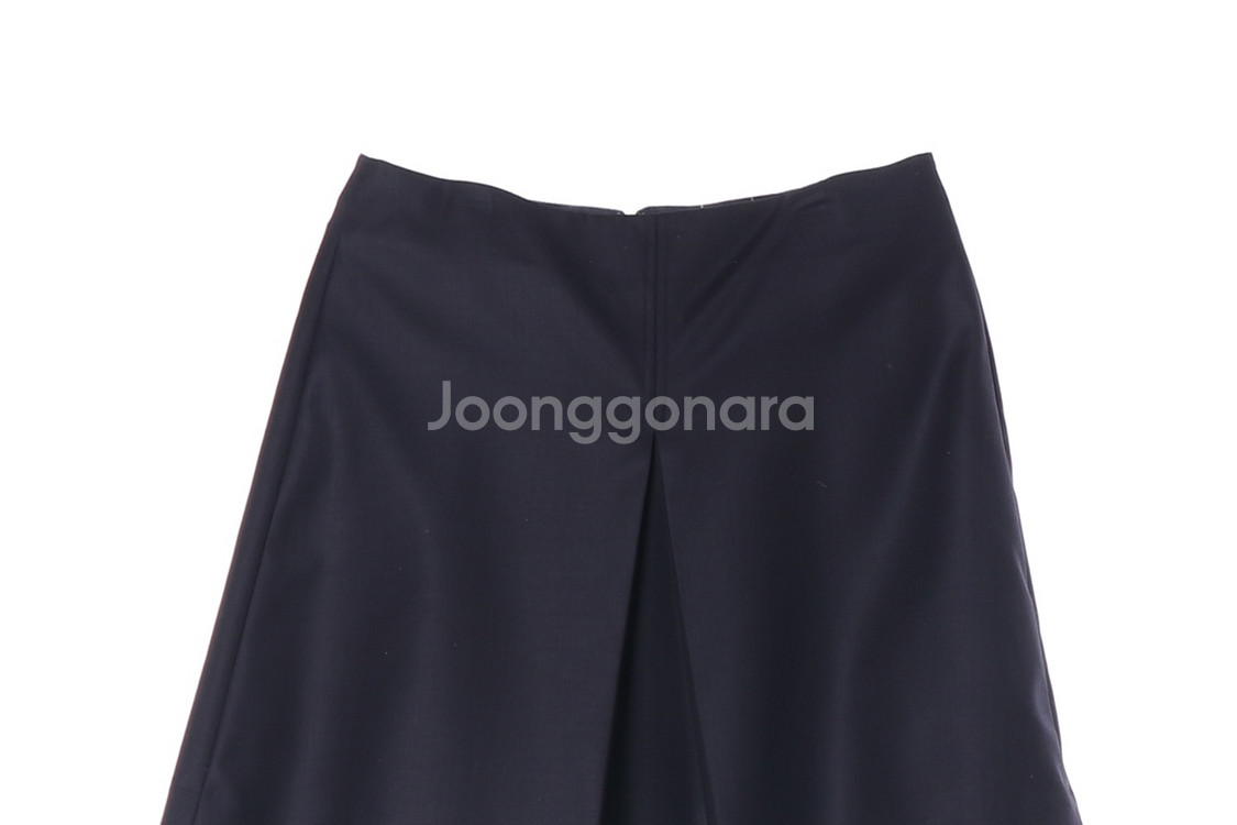 [M]코스 울100% 네이비 미니 스커트 치마--1