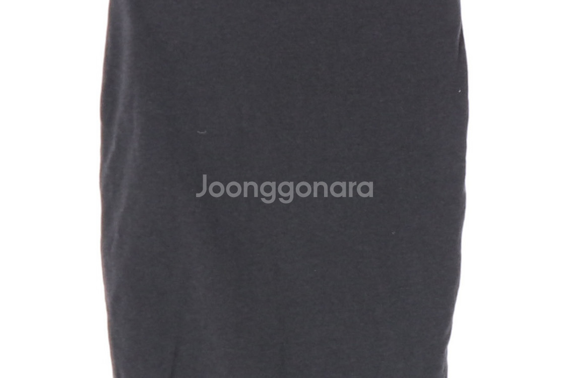 [M]자라 그레이 H라인 코튼 스커트 치마--2