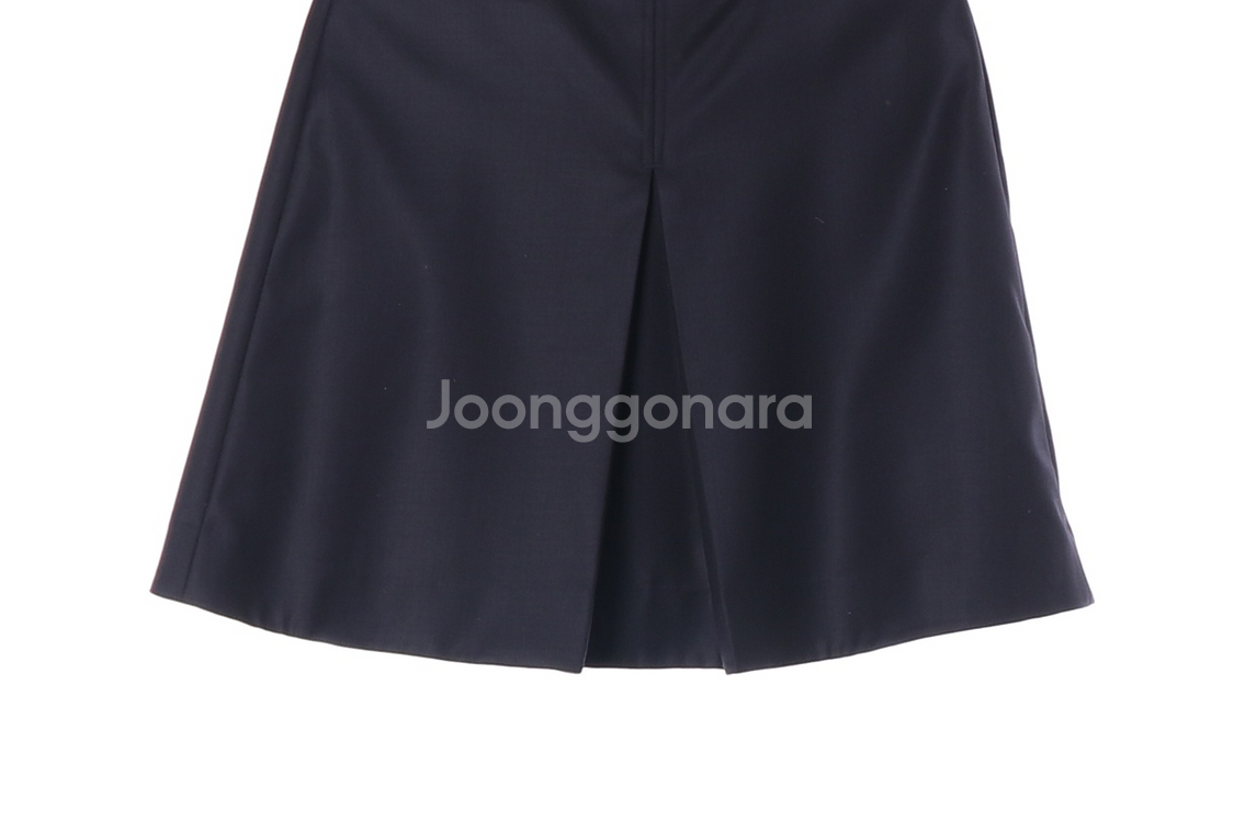 [M]코스 울100% 네이비 미니 스커트 치마--2