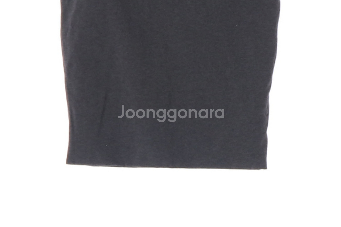 [M]자라 그레이 H라인 코튼 스커트 치마--3