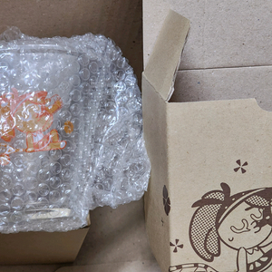 쿠키런 유리 머그컵 오렌지맛 쿠키