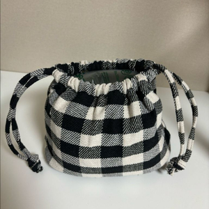 [미사용]여성 복조리 체크 가방