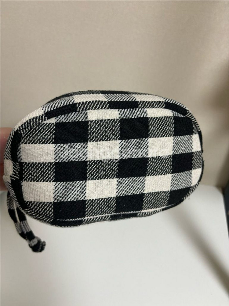 [미사용]여성 복조리 체크 가방--1