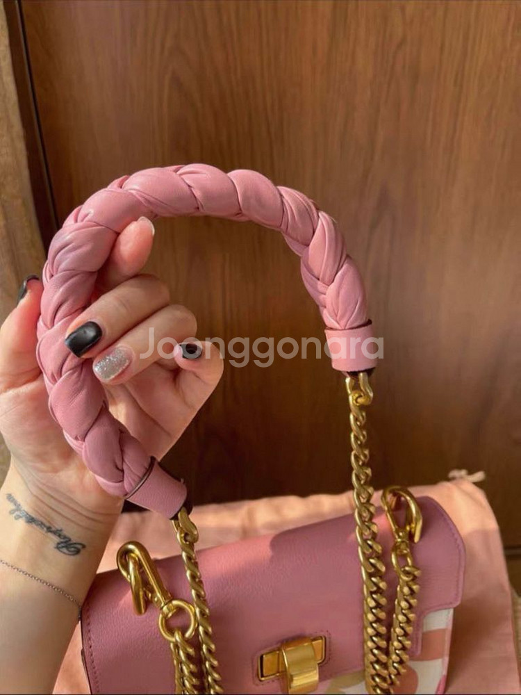 미우미우 꽃무늬 크로스백--5