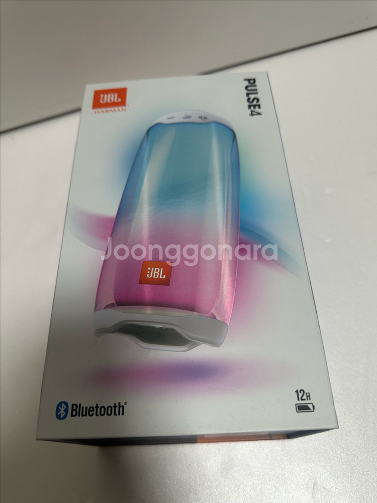 (박스 O)JBL PULSE4 정품 블루투스 스피커 화이트--6
