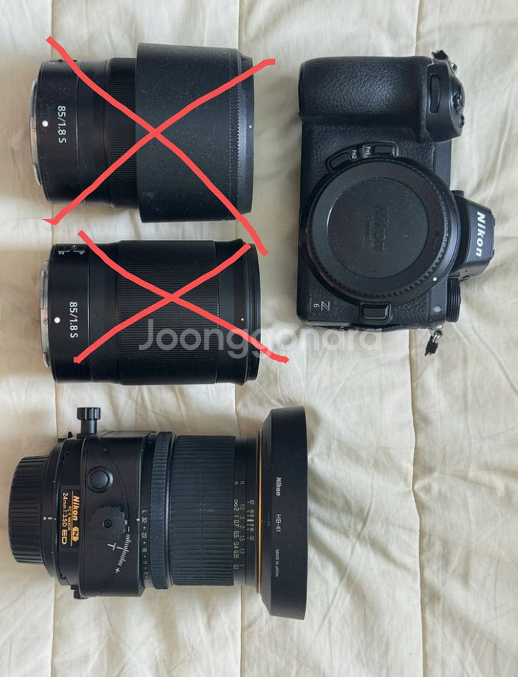 니콘 pc-e 24mm 3.5d, z6, 105 micro 등--0