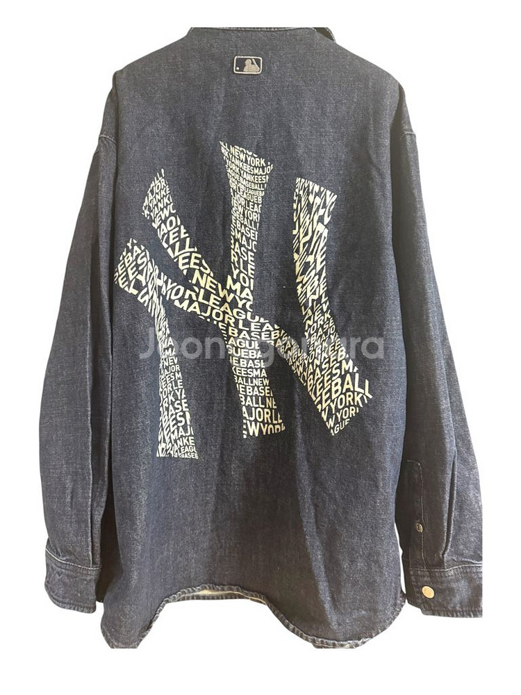 MLB 뉴욕 양키스 데님 셔츠 자켓--0