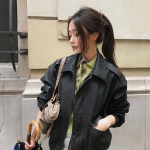 더바넷 브라인 빈티지 레더 자켓 Brine Vintage Leather Jacket