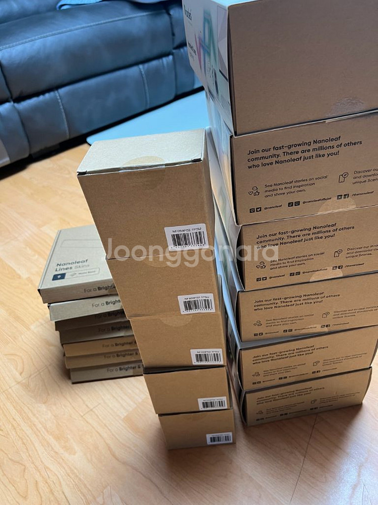 나노리프 라인 블랙 스킨 lines 추가 전원 커넥터--7