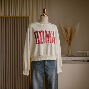 여성 쭈리 간절기 숏 맨투맨