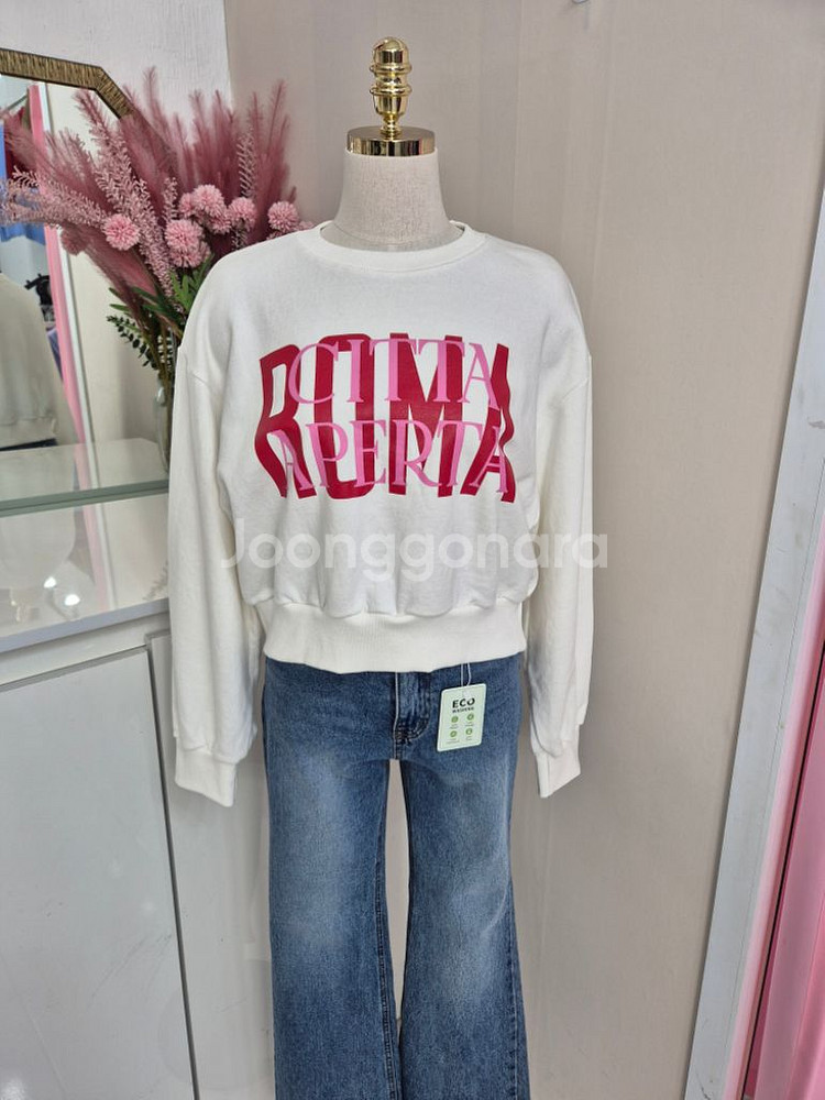 여성 쭈리 간절기 숏 맨투맨--7