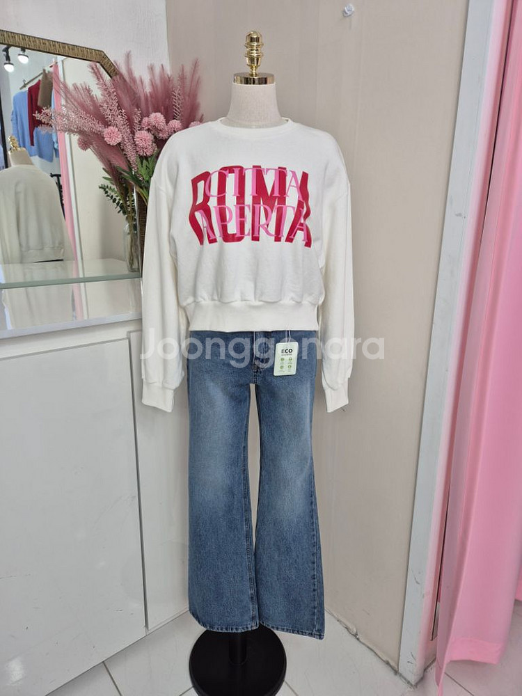 여성 쭈리 간절기 숏 맨투맨--8