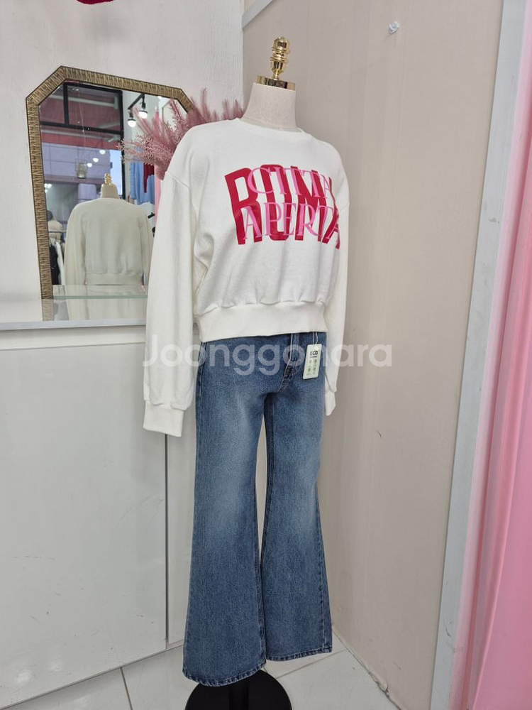 여성 쭈리 간절기 숏 맨투맨--9