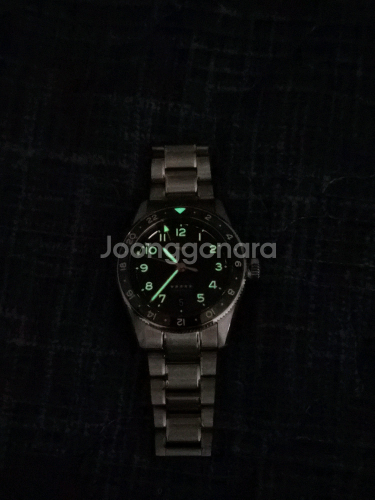 론진 스피릿 줄루타임 39mm GMT시계 그린 풀구성--3