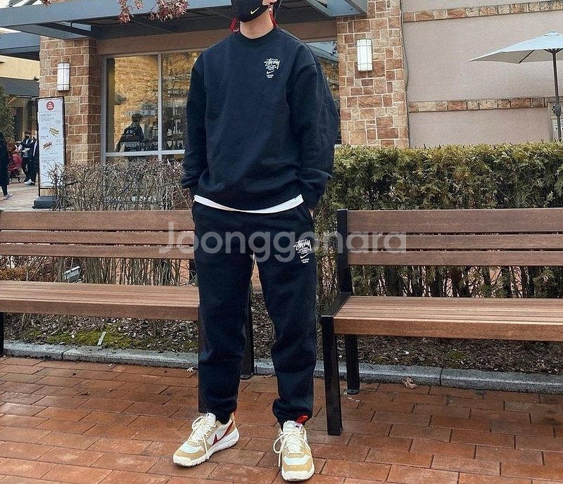 나이키 스투시 콜라보 맨투맨-조거팬츠 세트 새상품--3