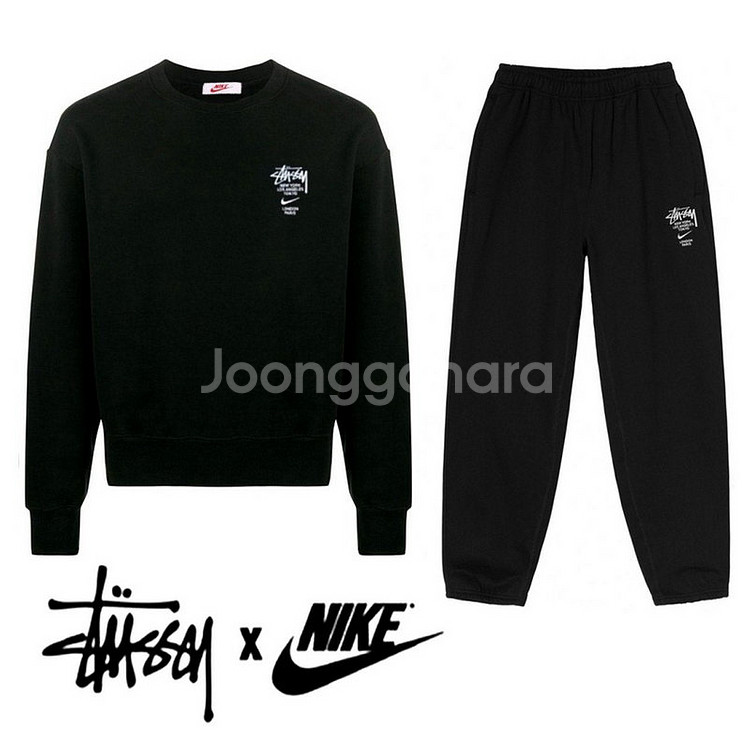 나이키 스투시 콜라보 맨투맨-조거팬츠 세트 새상품--0