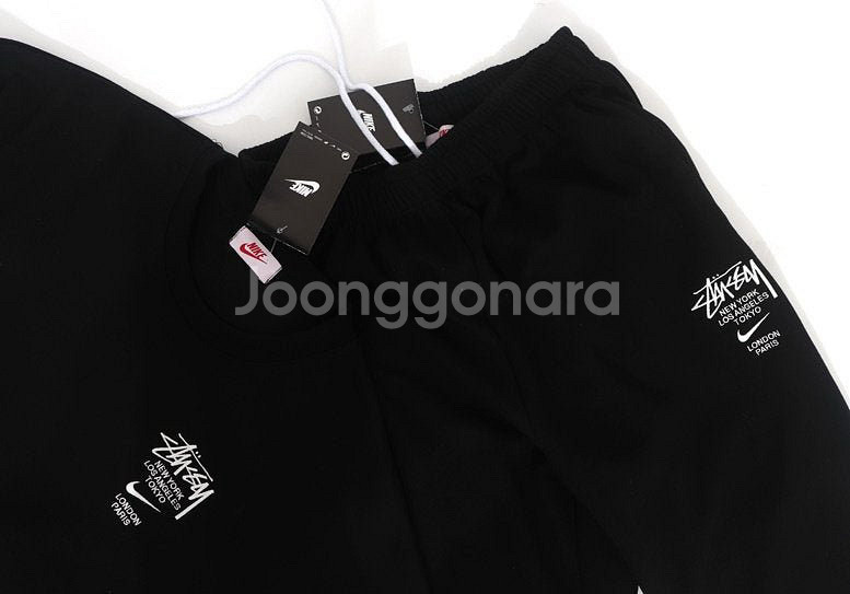 나이키 스투시 콜라보 맨투맨-조거팬츠 세트 새상품--5