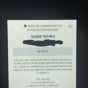 넥슨캐시 10000원