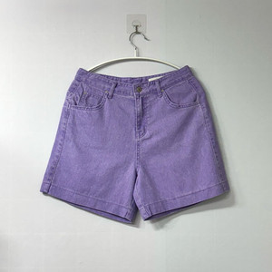 새제품 퍼플 데님 반바지 M
