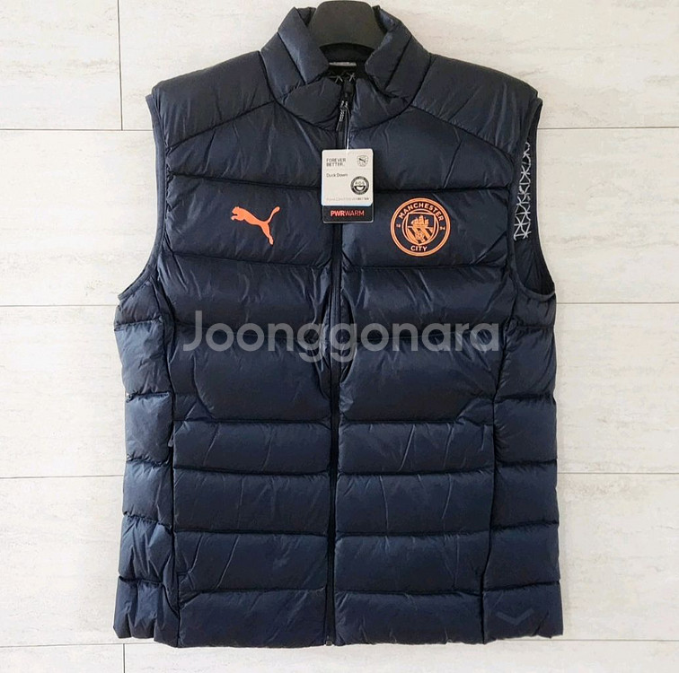 해외L,XL/맨체스터시티 덕다운 패딩조끼 맨시티 축구--0