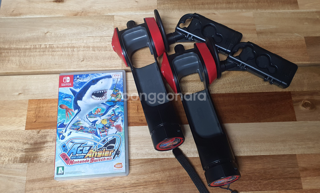 닌텐도스위치 낚시스피릿 칩 + 호리 낚시컨트롤러2개--0