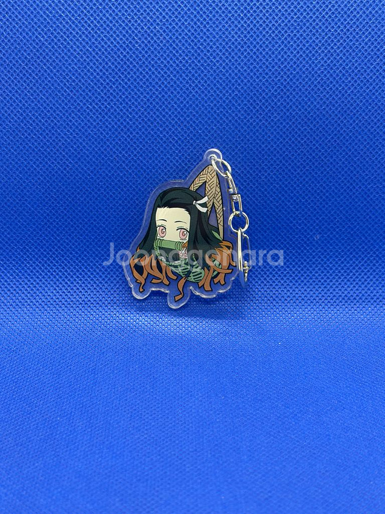 귀멸의칼날 네즈코 아크릴 키링 데롱데롱 새상품--0