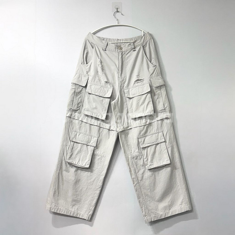 새제품 남여공용 포켓 카고 팬츠--0