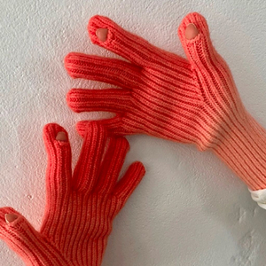 새제품 그라데이션 울 장갑