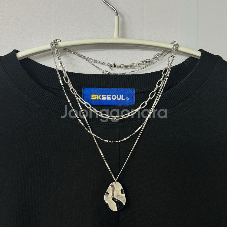 새제품 레이어드 3중 목걸이--0