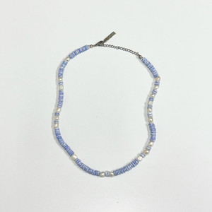 새제품 핸드메이드 자개 진주 네크리스