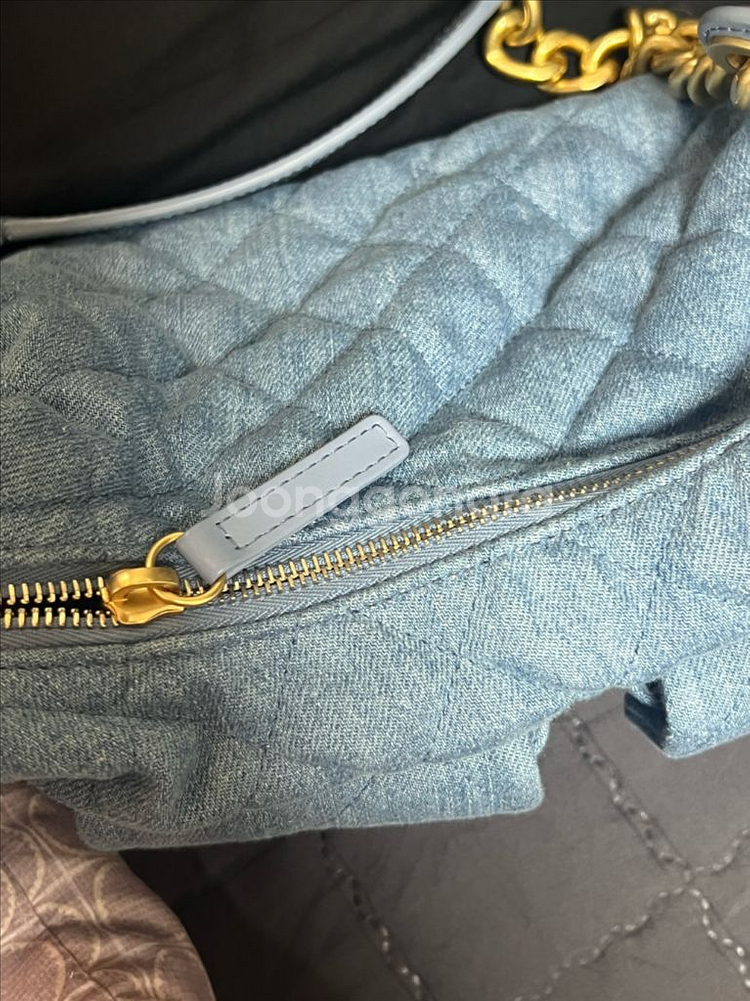 지존 샤넬 크루즈 데님 라지 호보백 블루 25 187--4
