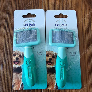 새상품)Li'l Pals 강아지 슬리커 브러쉬 릴팰스 매직 미니 슬리커,