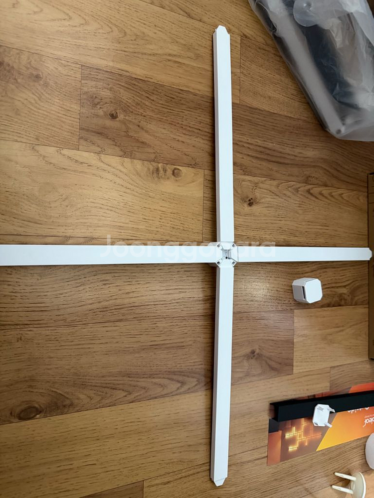 나노리프 라인 스퀘어 확장팩 커넥터 블랙 스킨 충전기--1