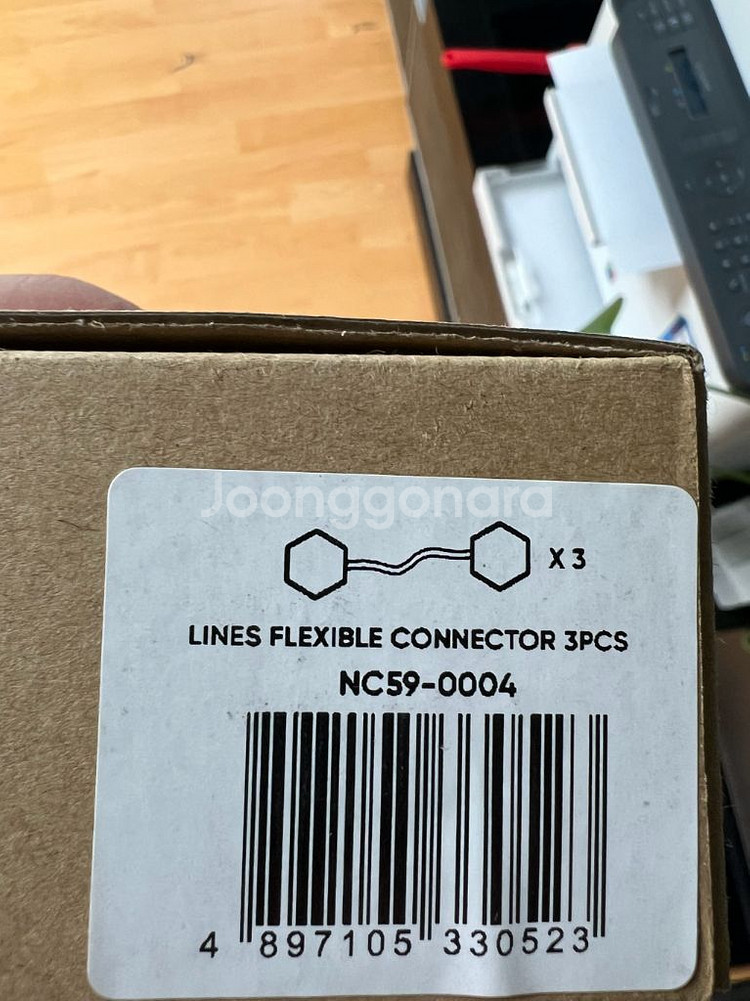 나노리프 라인 스퀘어 확장팩 커넥터 블랙 스킨 충전기--8